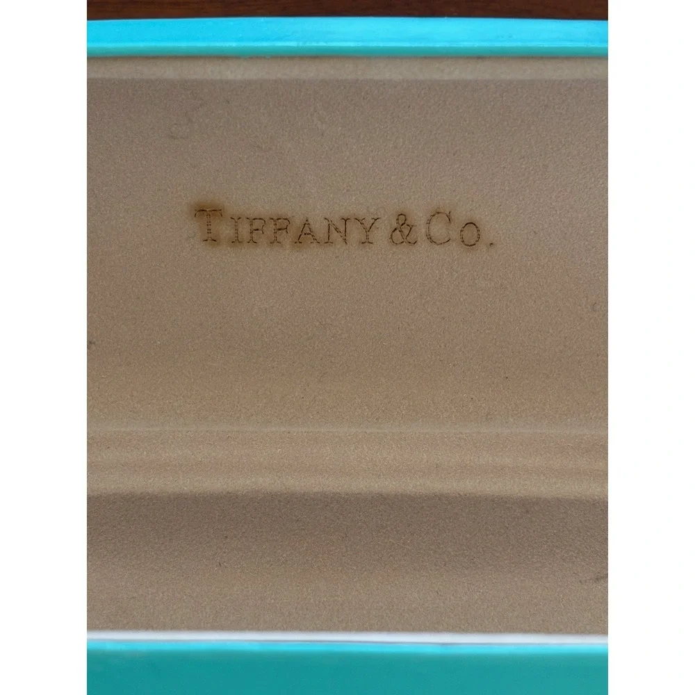 Tiffany & Co Blue‎ Hard Clamshell Eyeglass Sunglasses Case Womens